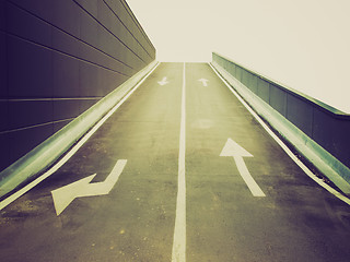 Image showing Retro look Garage ramp