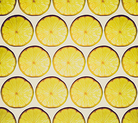 Image showing Retro look Lemon background