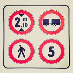 Image showing Retro look Signs picture