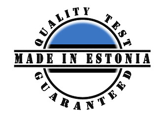 Image showing Quality test guaranteed stamp 