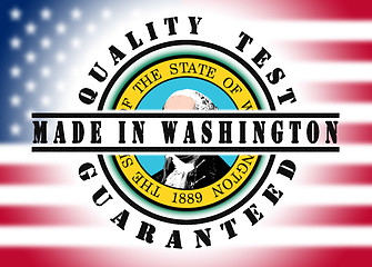 Image showing Quality test guaranteed stamp 