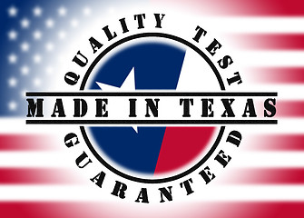 Image showing Quality test guaranteed stamp 