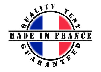 Image showing Quality test guaranteed stamp 