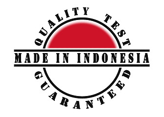 Image showing Quality test guaranteed stamp 