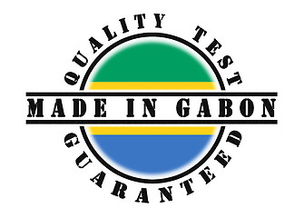 Image showing Quality test guaranteed stamp 