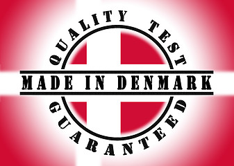 Image showing Quality test guaranteed stamp 