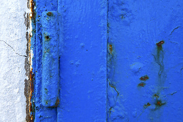 Image showing lanzarote abstract  blue   the white spain