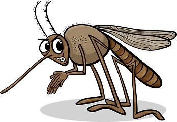 Image showing mosquito insect cartoon illustration