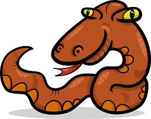 Image showing snake animal cartoon illustration