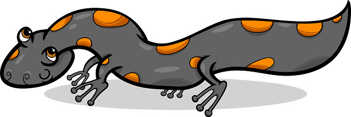 Image showing salamander animal cartoon illustration