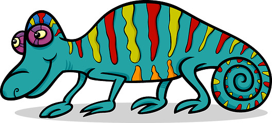 Image showing chameleon animal cartoon illustration
