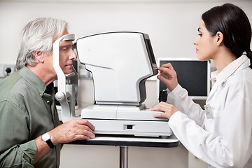 Image showing Eye Examination Through Visual Field Test