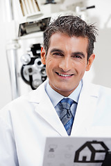 Image showing Friendly Eye Doctor Smiling