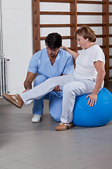 Image showing Physical Therapist helping a Patient