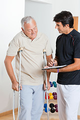 Image showing Therapist With Senior Man