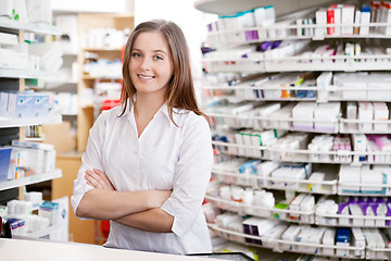 Image showing Female Pharmacist Smiling