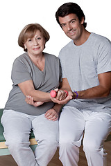 Image showing Physical Therapist helping a Patient