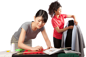 Image showing Dressmaker at Work