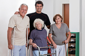 Image showing Male Physical Therapist with Patient