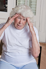 Image showing Senior Woman having Headache