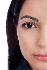 Image showing Close-up of Beautiful Woman Face