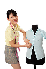 Image showing Asian Woman Dressmaker