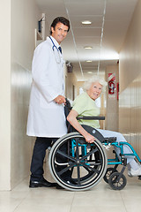 Image showing Senior Woman In a Wheel Chair