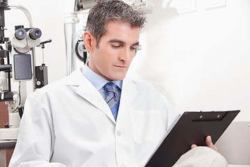 Image showing Doctor in Ophthalmology Clinic