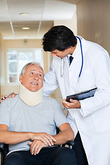 Image showing Friendly Doctor With Patient