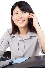 Image showing Businesswoman Talking on Cell Phone