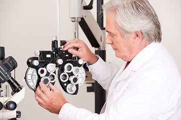 Image showing Doctor in Ophthalmology Clinic