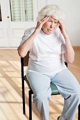 Image showing Senior Woman Suffering From Headache