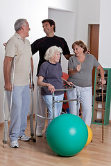 Image showing Male Physical Therapist with Patient