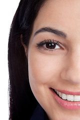 Image showing Close-up of Beautiful Woman Face