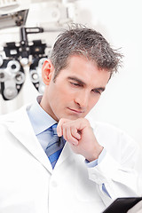 Image showing Doctor in Ophthalmology Clinic