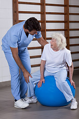 Image showing Physical Therapist helping a Patient