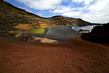 Image showing water stone sky  coastline and summer 