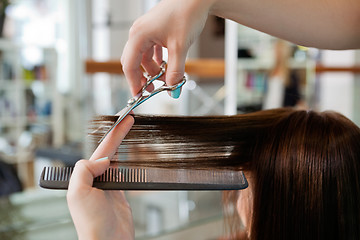 Image showing Giving A Haircut