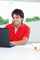 Image showing Man Using Laptop