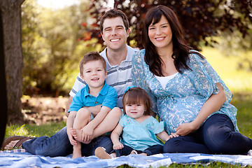 Image showing Young Beautiful Family