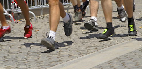 Image showing Running legs