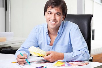 Image showing Male Interior Designer at Office