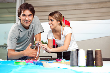 Image showing Tailors Working Together