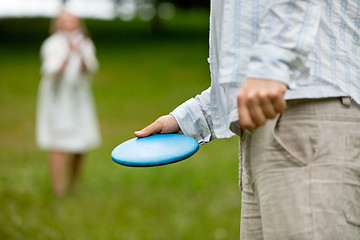 Image showing Man With Frisbee