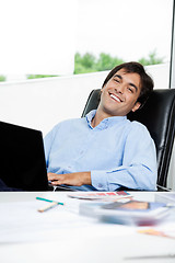 Image showing Interior Designer With Laptop