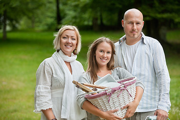 Image showing Family All Set For An Outdoor Picnic