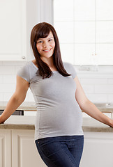 Image showing Portrait of a Beautiful Pregnant Woman