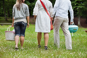 Image showing Friends On a Weekend Picnic