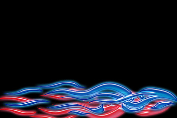 Image showing Blue and red