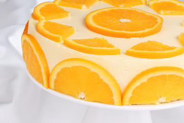 Image showing Orange bavarian cream (bavarese)